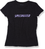 Specialized Women's Standard T-Shirt Black/Powder Indigo X-Small